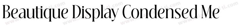 Beautique Display Condensed Medium字体转换